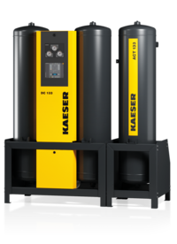 Kombinácia adsorpčného sušiča s adsorbérmi s aktívnym uhlím.