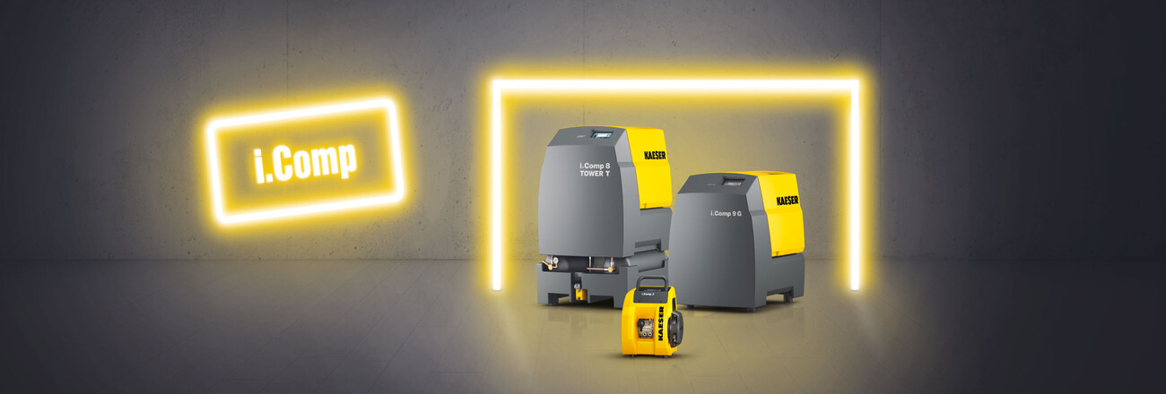 Spoločnosť Kaeser Kompressoren predstavuje rad piestových kompresorov i.Comp.