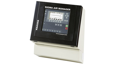 Nadradené riadenie stroja Sigma Air Manager spoločnosti Kaeser Kompressoren.