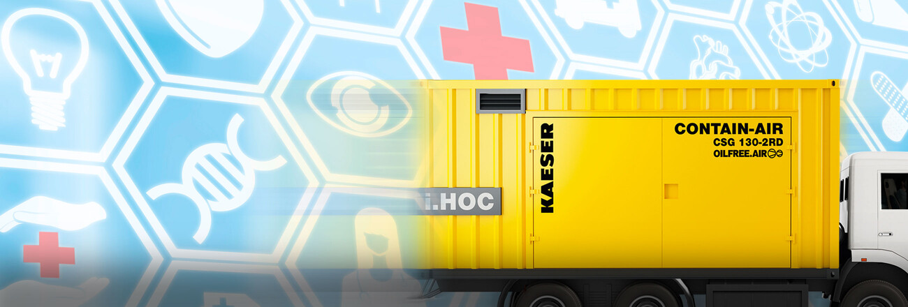 Potrebujete stlačený vzduch krátkodobo? V tom prípade Vám pomôže kontajnerové riešenie CONTAIN-AIR.