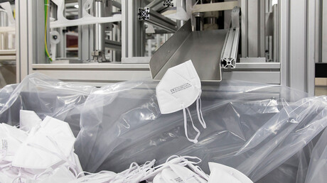 Hotový respirátor FFP2.