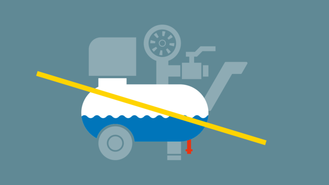 Vznikajúci kondenzát sa pri kompresore i.Comp 3 odparuje pomocou novej technológie.